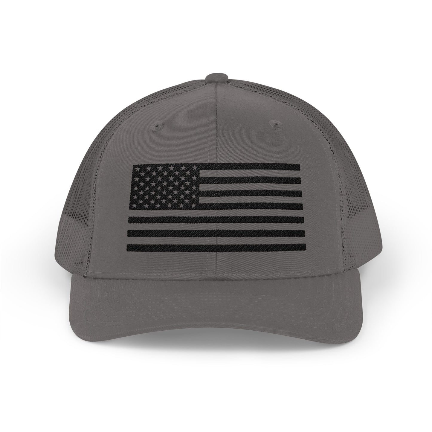 Patriotic Snapback Trucker Cap - American Flag Design