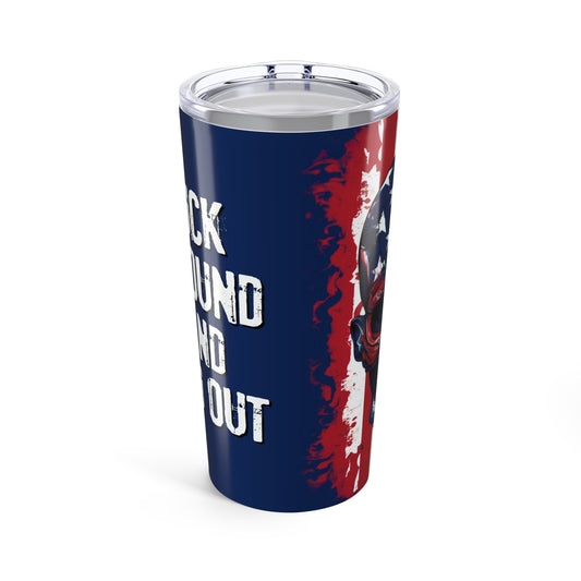 Patriotic Skull Tumbler 20oz - Perfect for Memorial Day & Independence Day - Old Glory 1776 Apparel