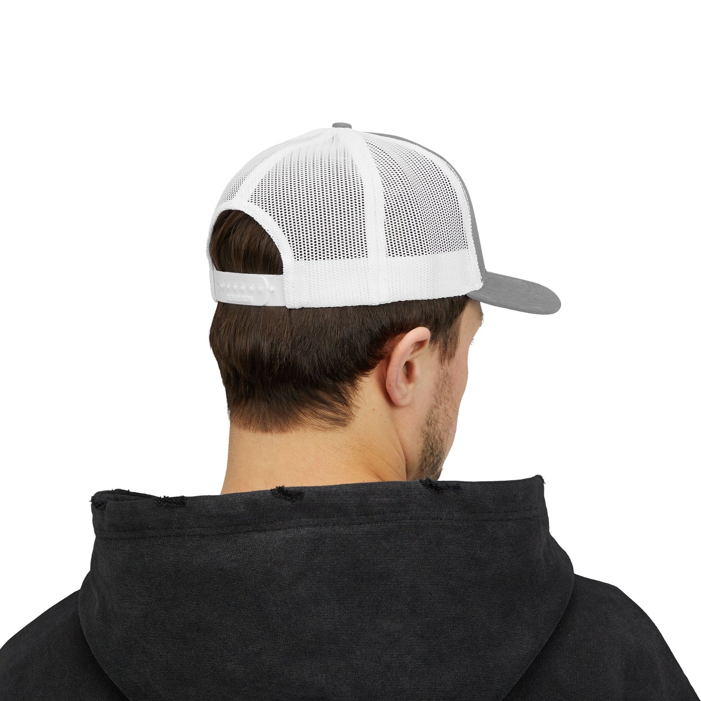 Patriotic Snapback Trucker Cap - American Flag Design