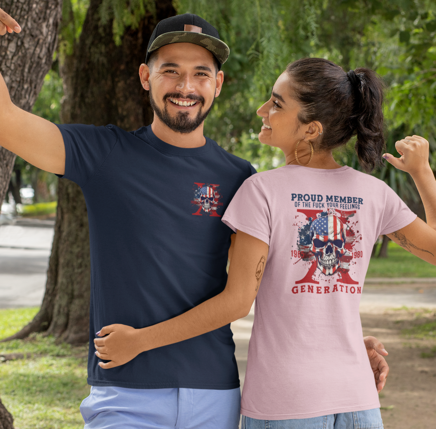 Proud Member of the Fuck Your Feelings X Generation Unisex T-Shirt, Gen X Skull Graphic Tee - Old Glory 1776 Apparel