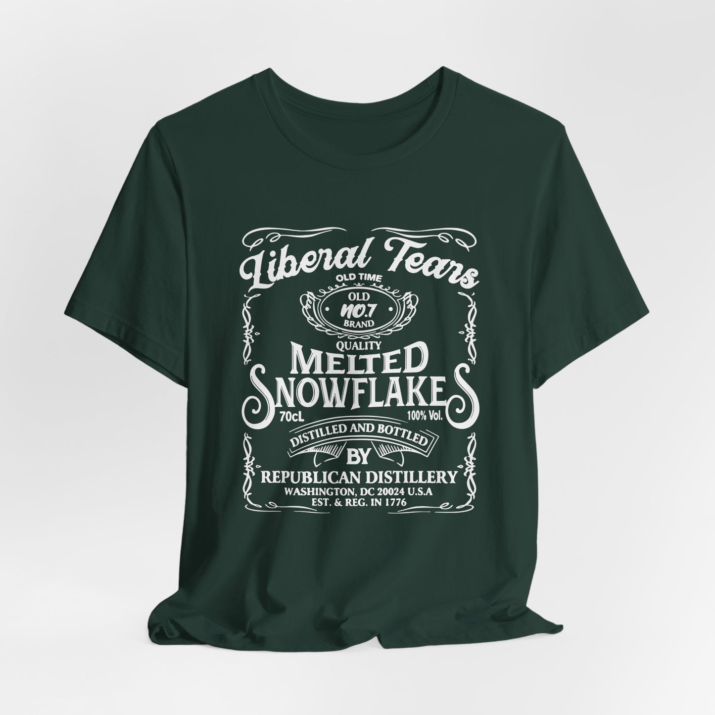 Liberal Tears Quality Melted Snowflakes Unisex T-Shirt, Political Statement, Independence Day Gift. - Old Glory 1776 Apparel