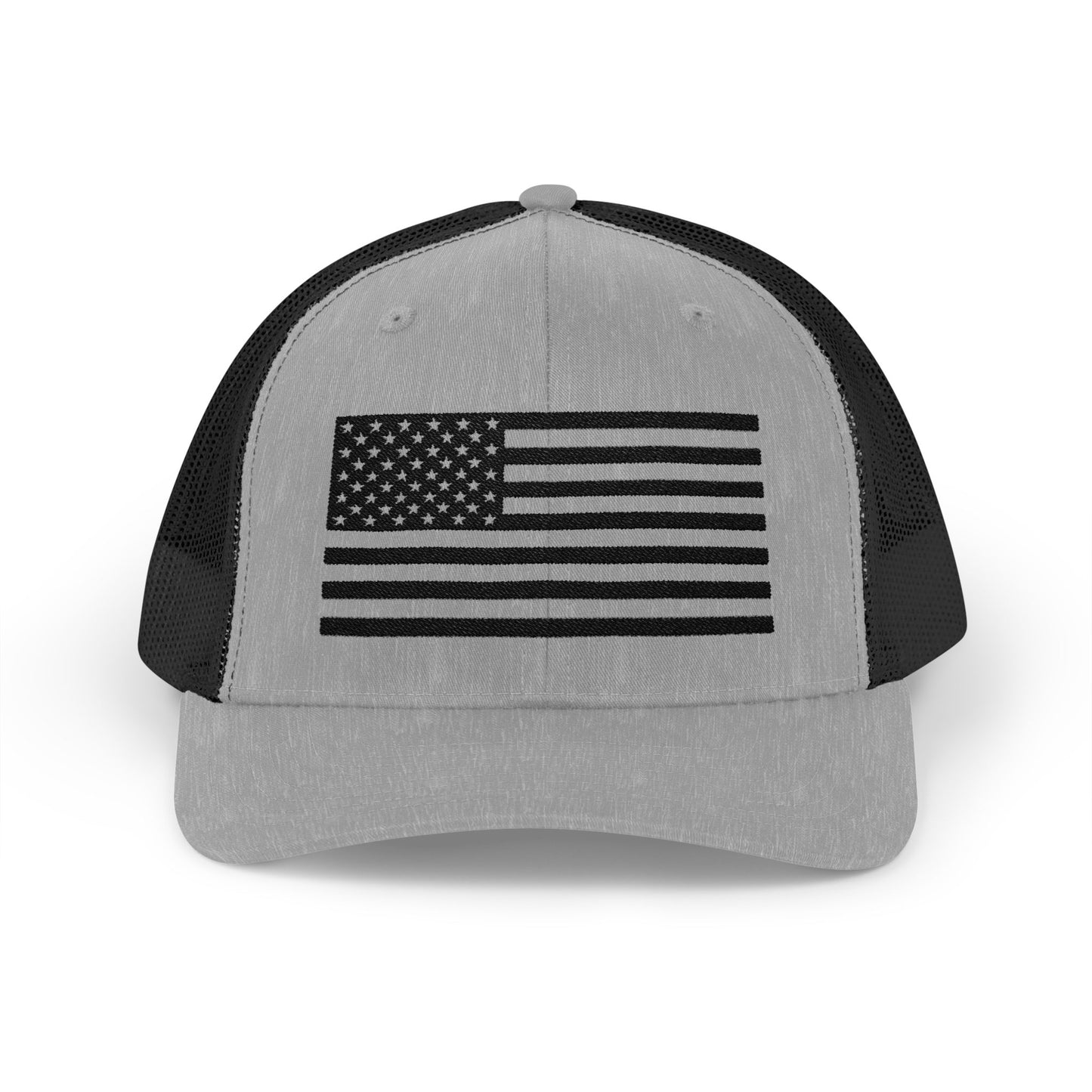 Patriotic Snapback Trucker Cap - American Flag Design