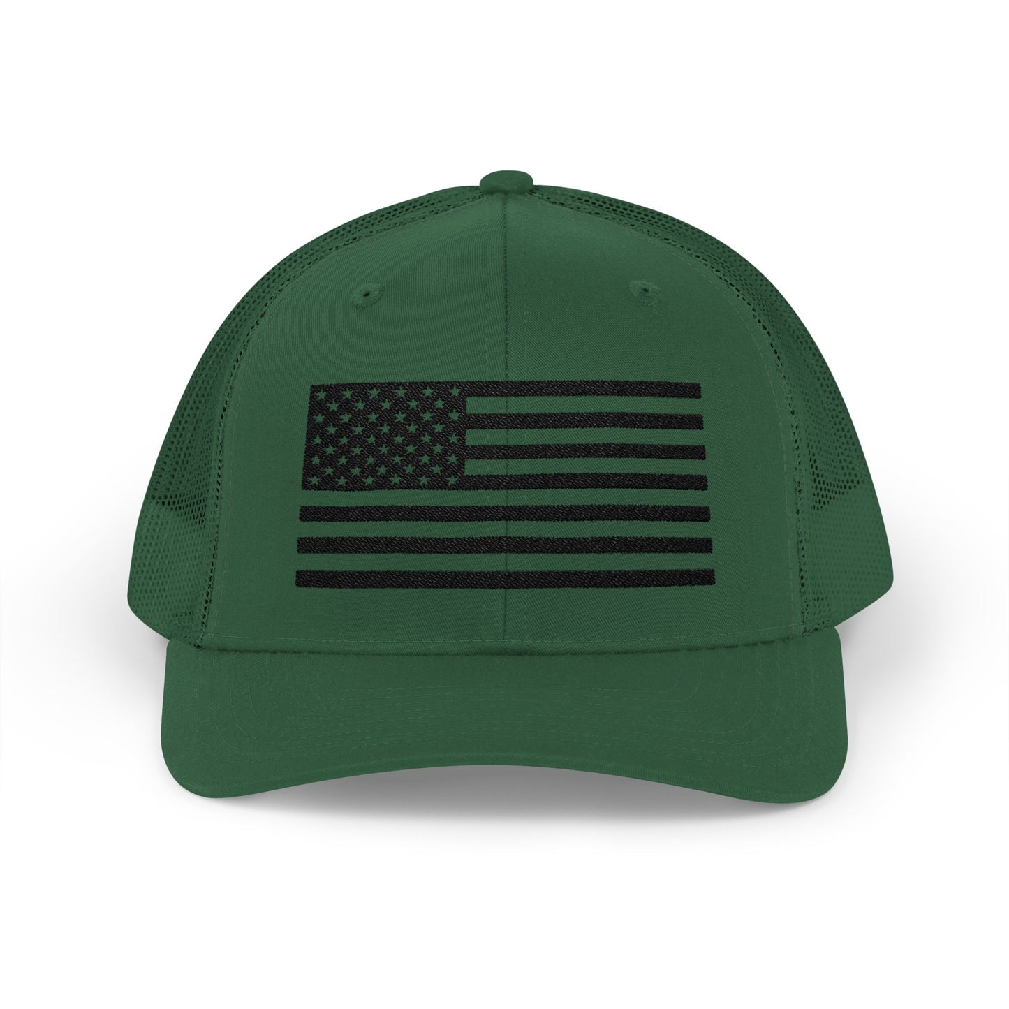 Patriotic Snapback Trucker Cap - American Flag Design