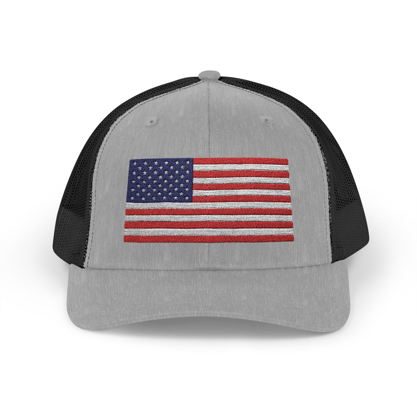 Patriotic Snapback Trucker Cap - USA Flag Design