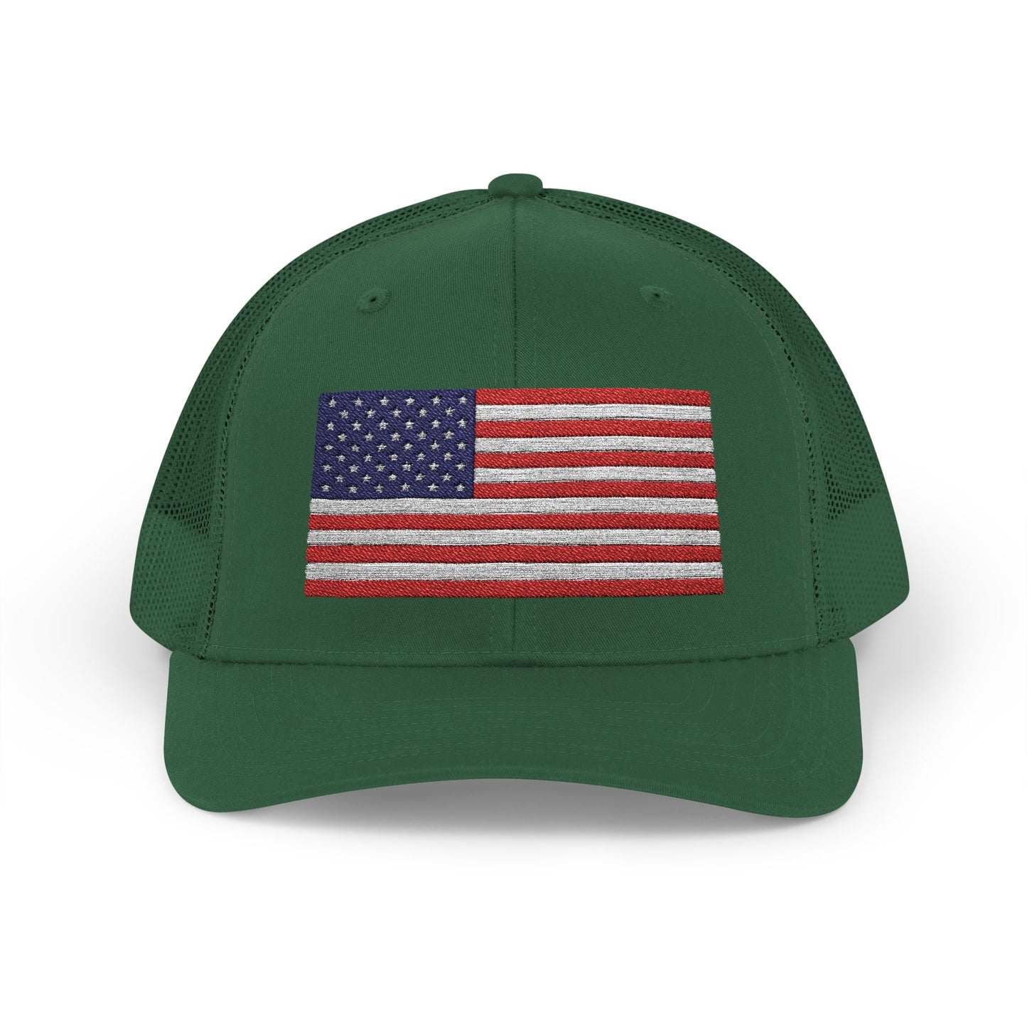 Patriotic Snapback Trucker Cap - USA Flag Design