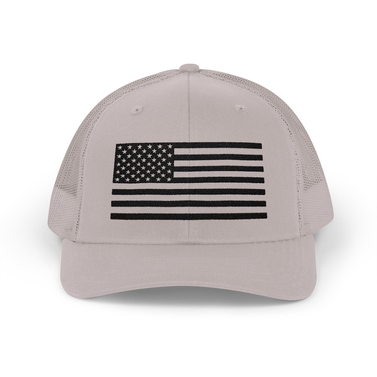 Patriotic Snapback Trucker Cap - American Flag Design