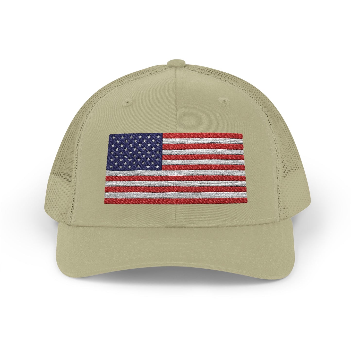Patriotic Snapback Trucker Cap - USA Flag Design