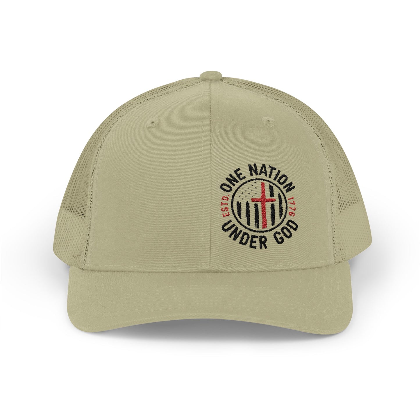 Patriotic Snapback Trucker Cap - "One Nation Under God"