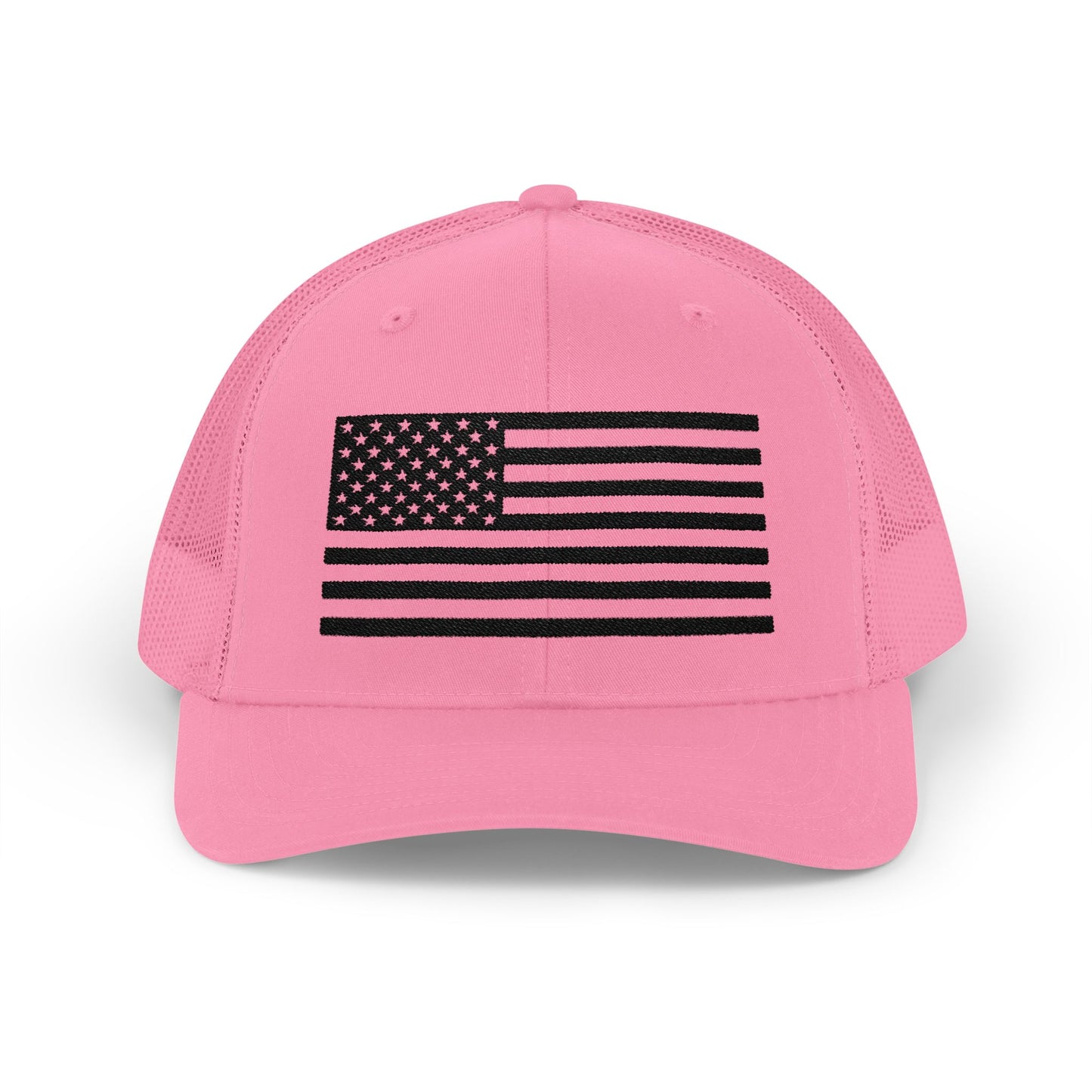Patriotic Snapback Trucker Cap - American Flag Design