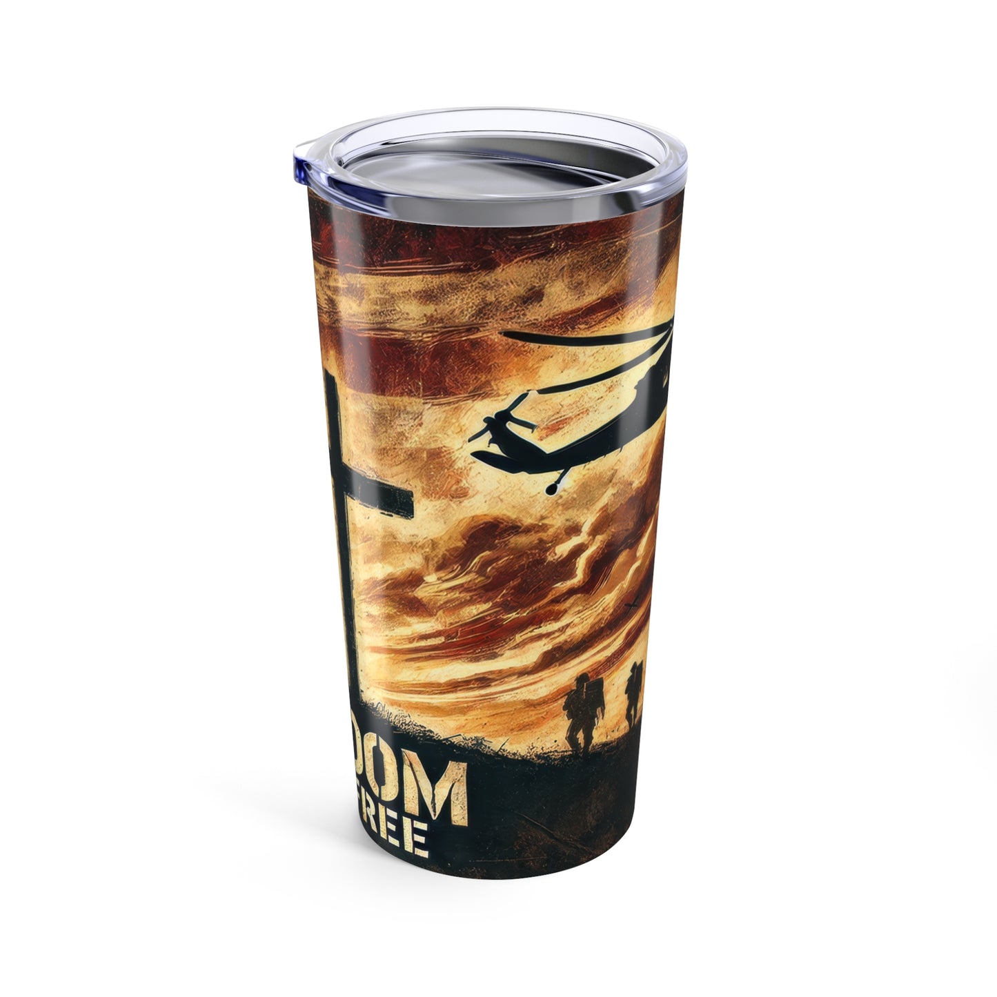 Freedom Isn't Free, Patriotic 20oz Tumbler - Old Glory 1776 Apparel