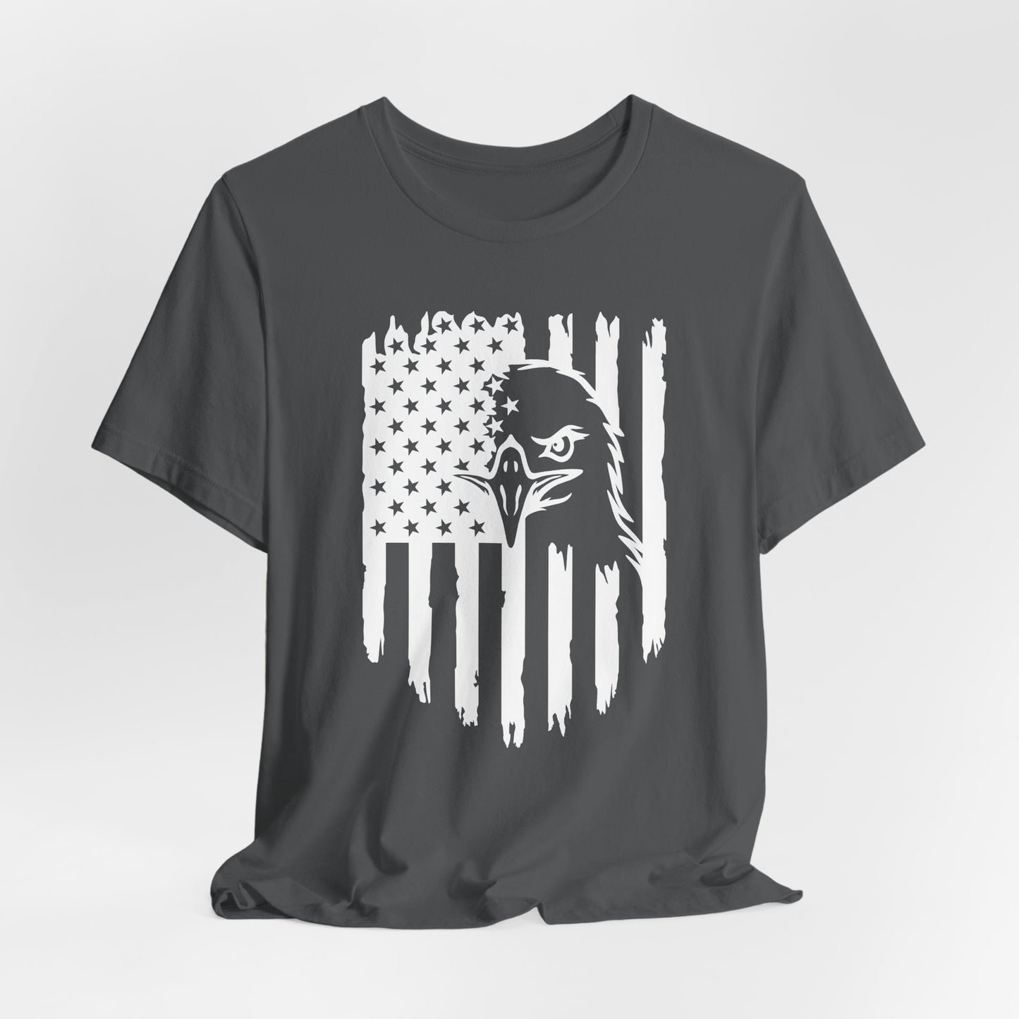 Patriotic Eagle Flag Unisex T-Shirt, Patriotism, Celebrate Freedom - American Pride Tee, USA Flag Shirt - Old Glory 1776 Apparel