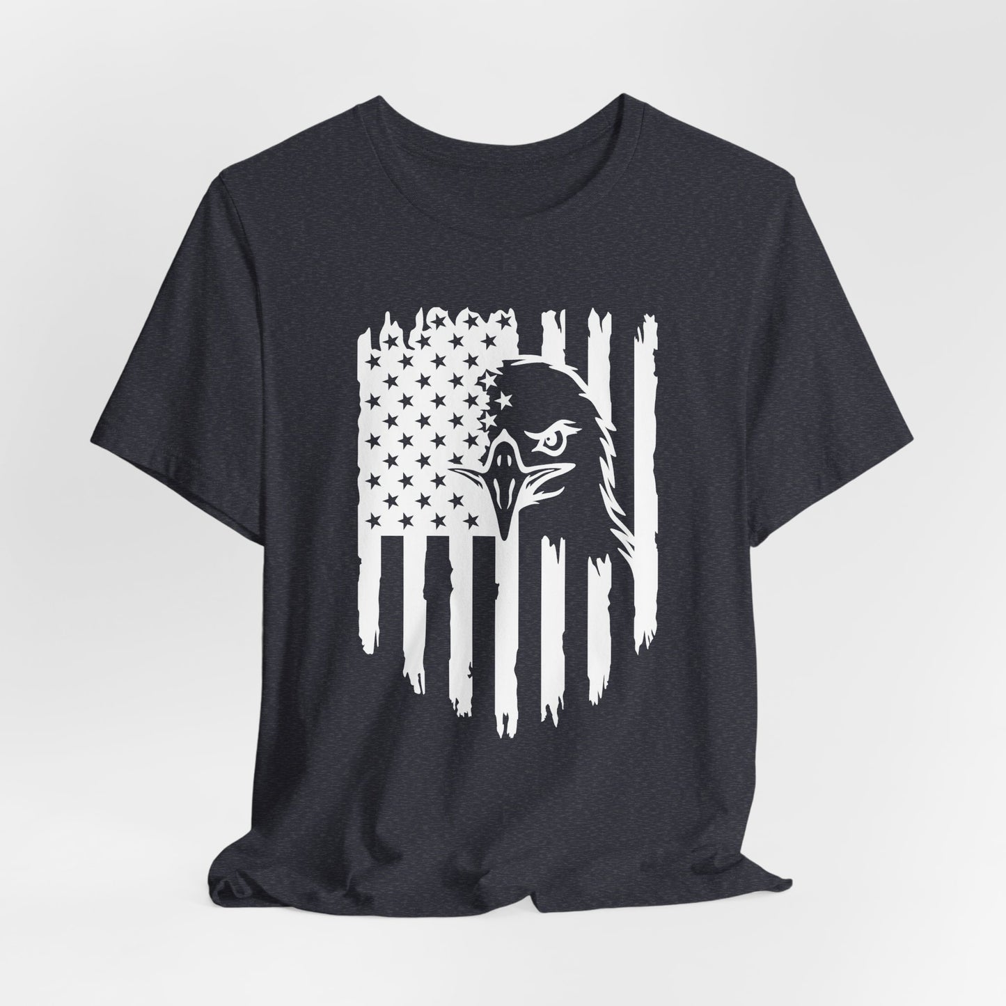 Patriotic Eagle Flag Unisex T-Shirt, Patriotism, Celebrate Freedom - American Pride Tee, USA Flag Shirt - Old Glory 1776 Apparel