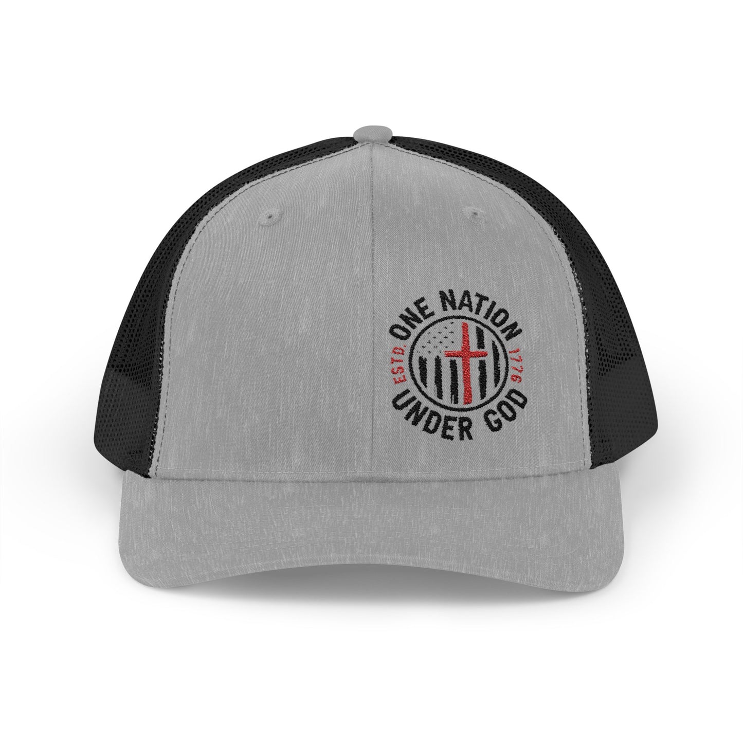 Patriotic Snapback Trucker Cap - "One Nation Under God"