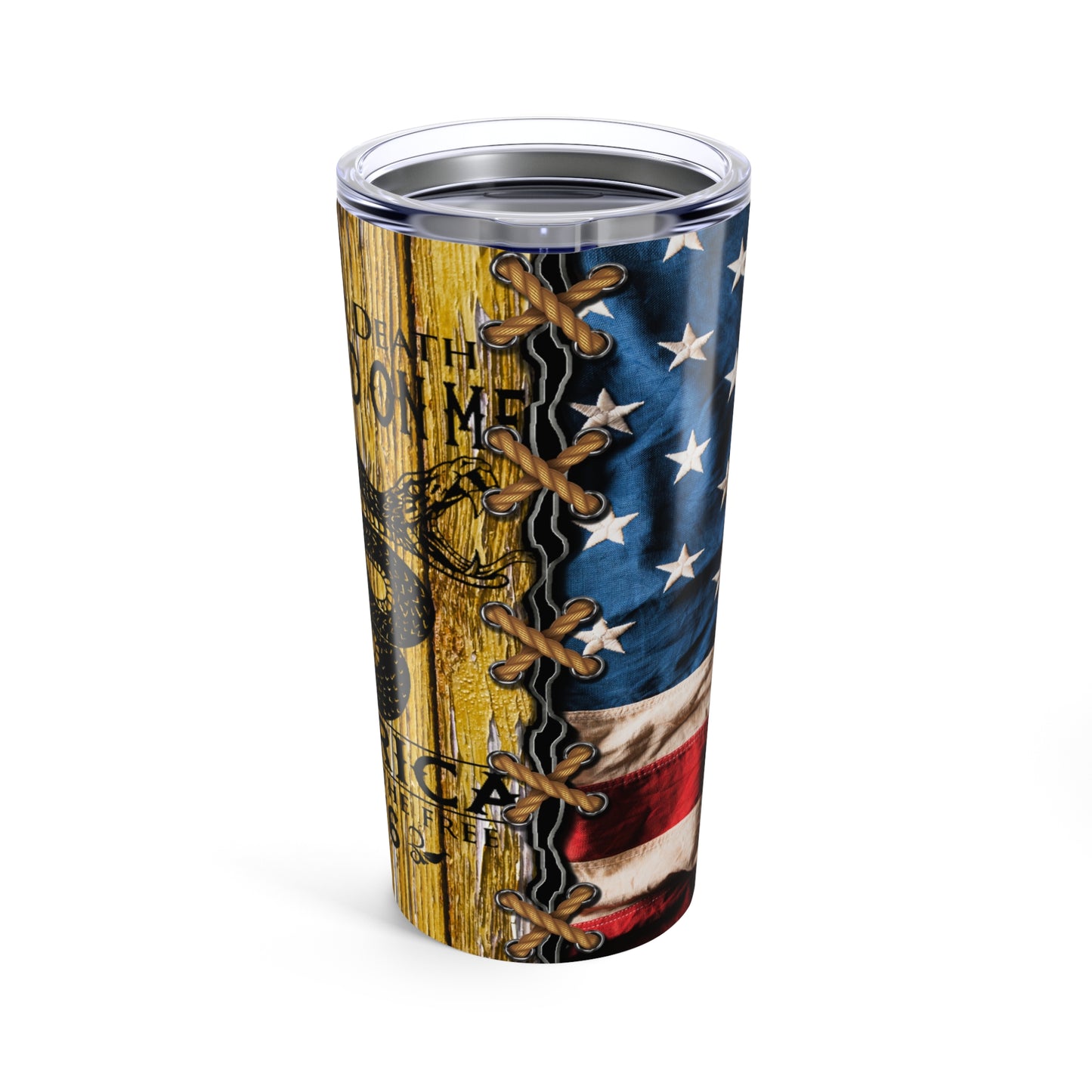 Liberty or Death Don't Tread on Me, 20oz Tumbler