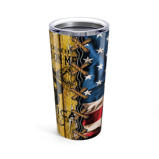 Liberty or Death Don't Tread on Me, 20oz Tumbler - Old Glory 1776 Apparel