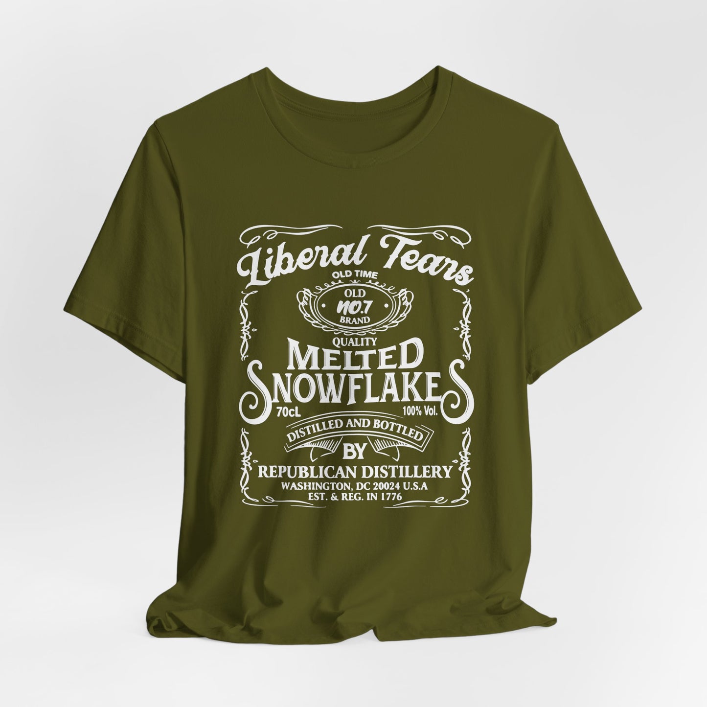 Liberal Tears Quality Melted Snowflakes Unisex T-Shirt, Political Statement, Independence Day Gift. - Old Glory 1776 Apparel