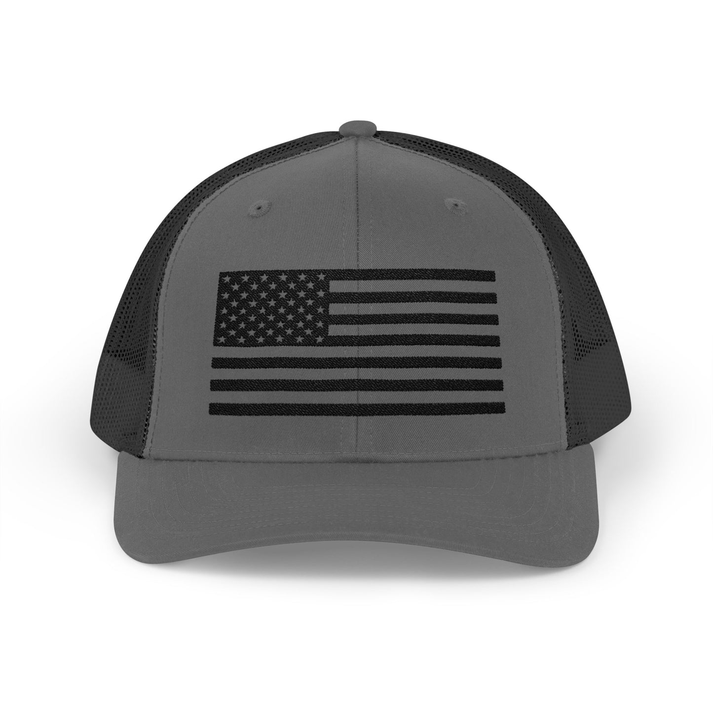 Patriotic Snapback Trucker Cap - American Flag Design