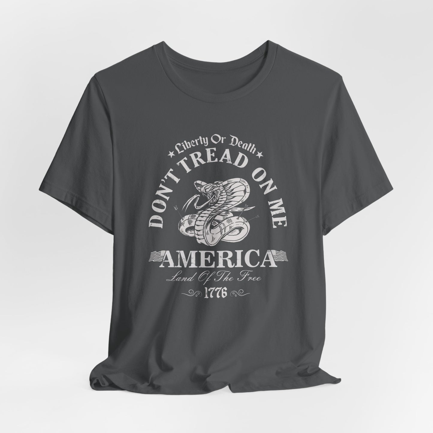 Liberty or Death Don't Tread on Me - Unisex T-Shirt, Resist Tyranny, Gift for Patriot, Independence Day Shirt - Old Glory 1776 Apparel
