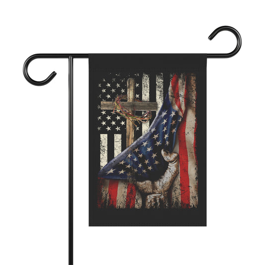 Dual Flag with cross - Garden & House Banner - Premium Home Decor from Old Glory 1776 Apparel - Just $19.97! Shop now at Old Glory 1776 Apparel
