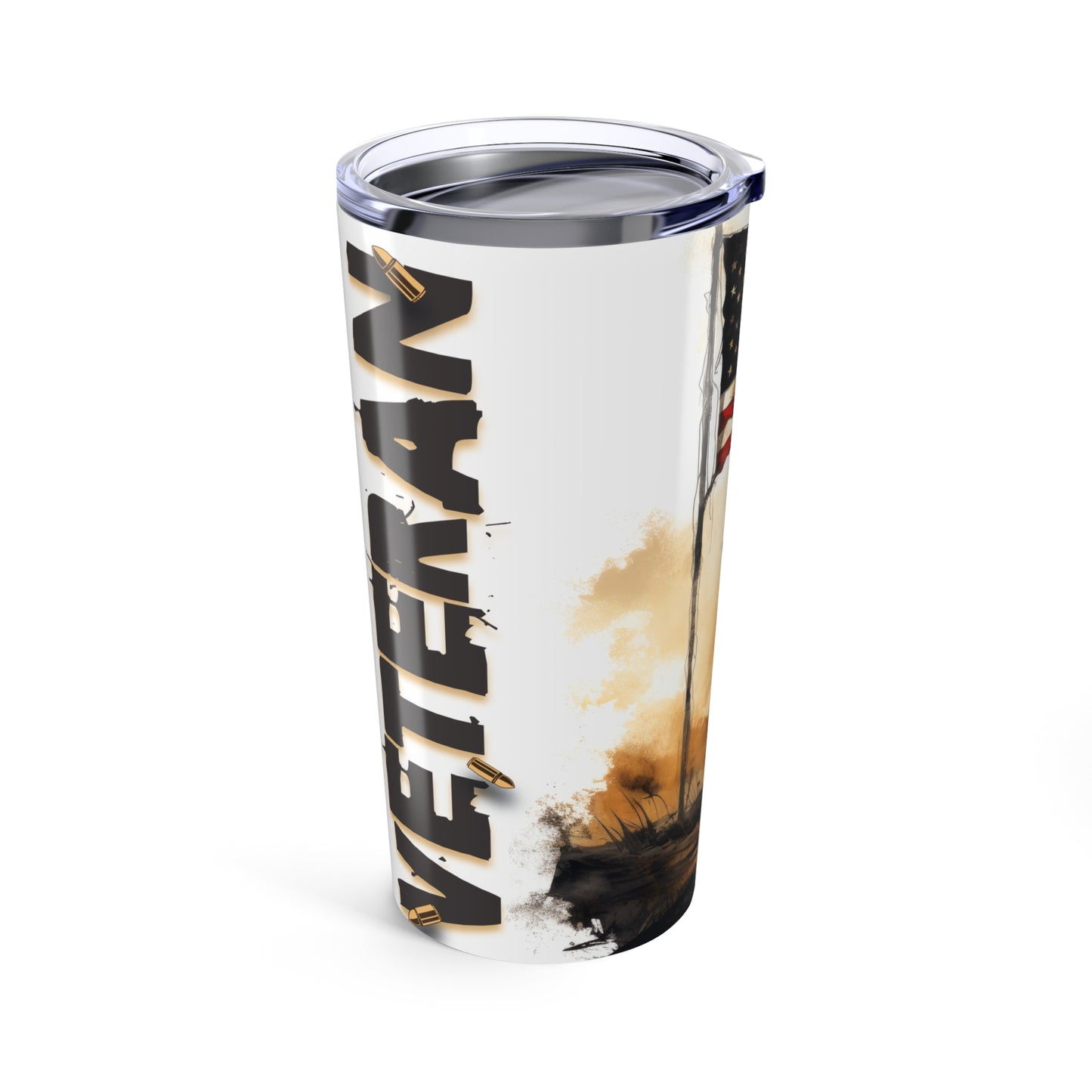 Proud Veteran Tribute, 20oz Tumbler - Old Glory 1776 Apparel