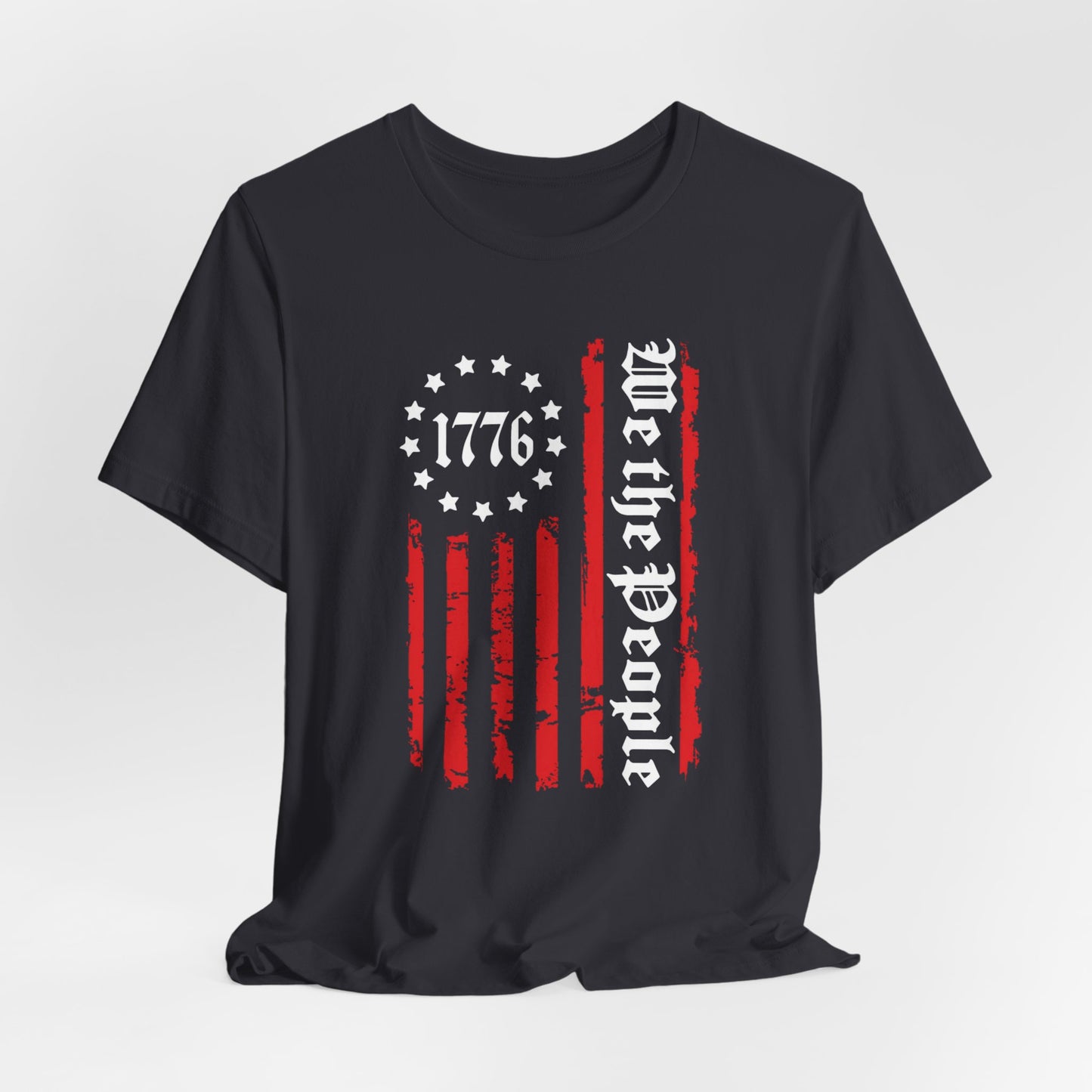 1776 Patriotic Flag Unisex T-Shirt, American Independence Day Shirt, Vintage 1776 T-Shirt, Red White Blue Tee - Old Glory 1776 Apparel