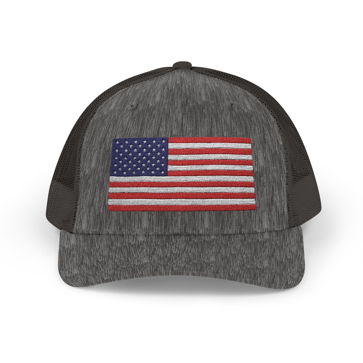 Patriotic Snapback Trucker Cap - USA Flag Design