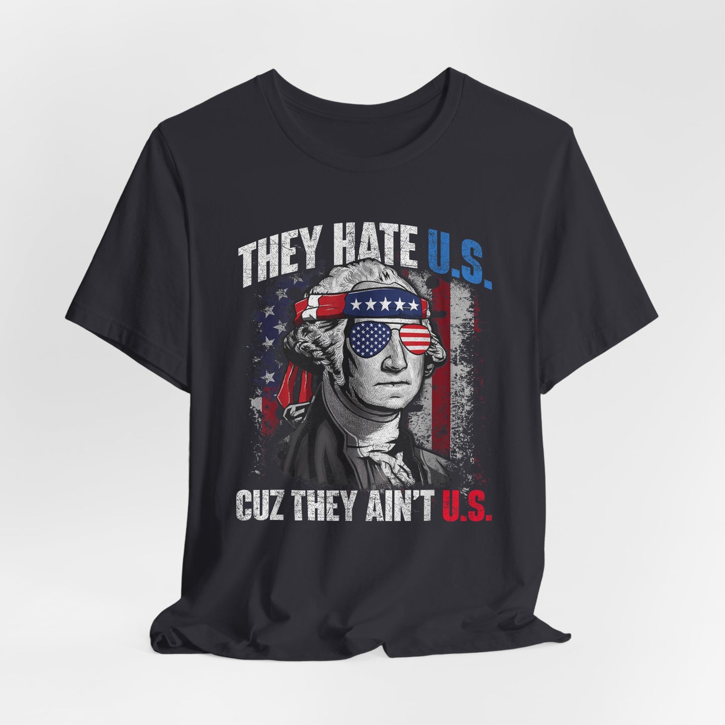 Patriotic Short Sleeve Tee, Independence Day Shirt, USA Pride Top, Trendy Graphic Tee, Casual Summer Wear, Gift for Americans