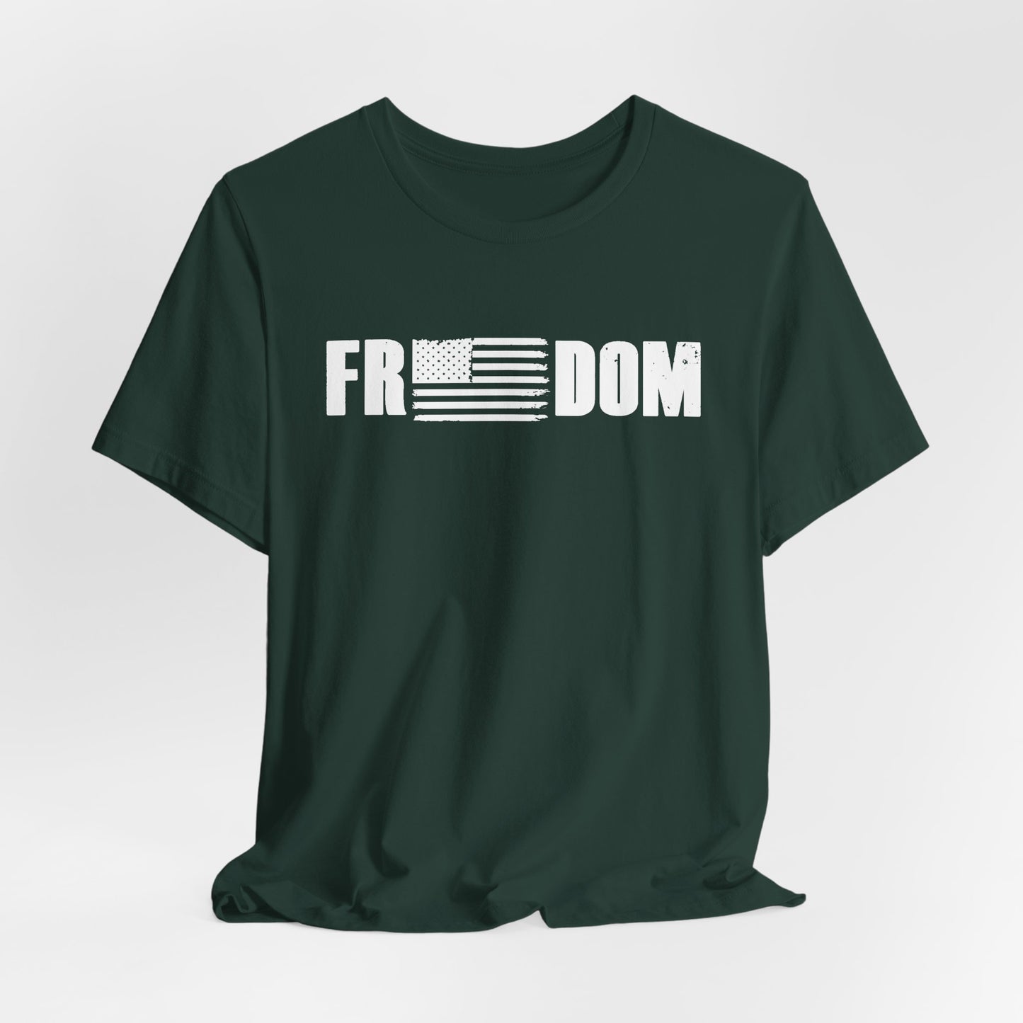 Patriotic Freedom Tee, USA Flag Shirt, Independence Day Apparel, American Pride Top, Fourth of July Tee, Patriotic Clothing - Old Glory 1776 Apparel