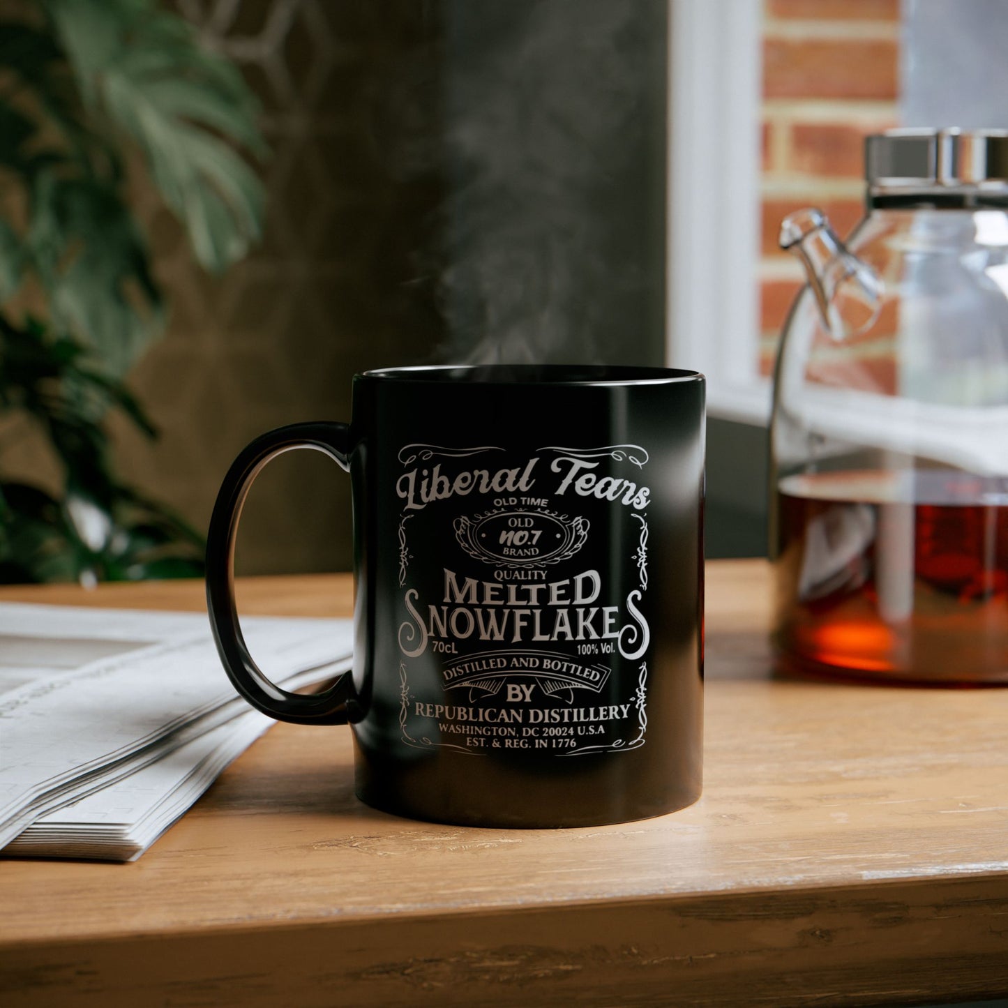 Liberal Tears Mug – Melted Snowflakes – Funny Conservative Gift – Republican Distillery Coffee Cup – Patriotic 11oz & 15oz Ceramic Mug