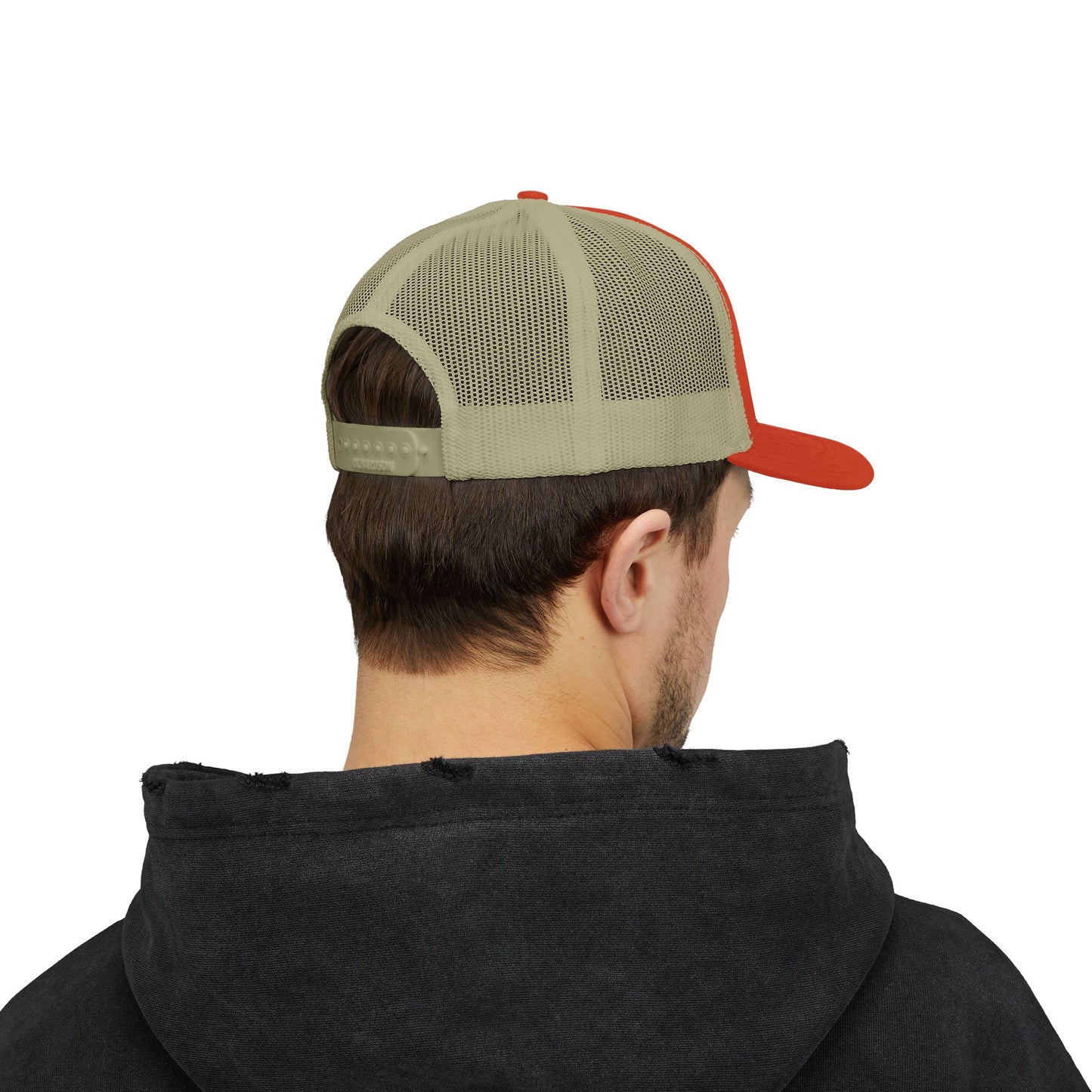 Patriotic Snapback Trucker Cap - American Flag Design
