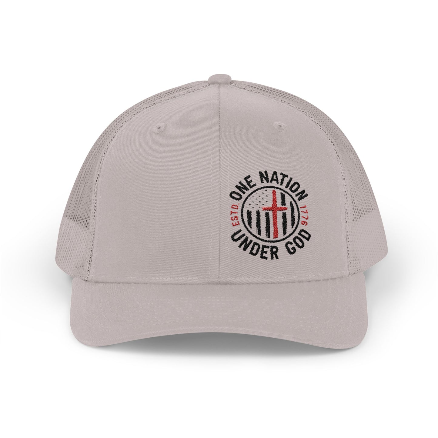 Patriotic Snapback Trucker Cap - "One Nation Under God"