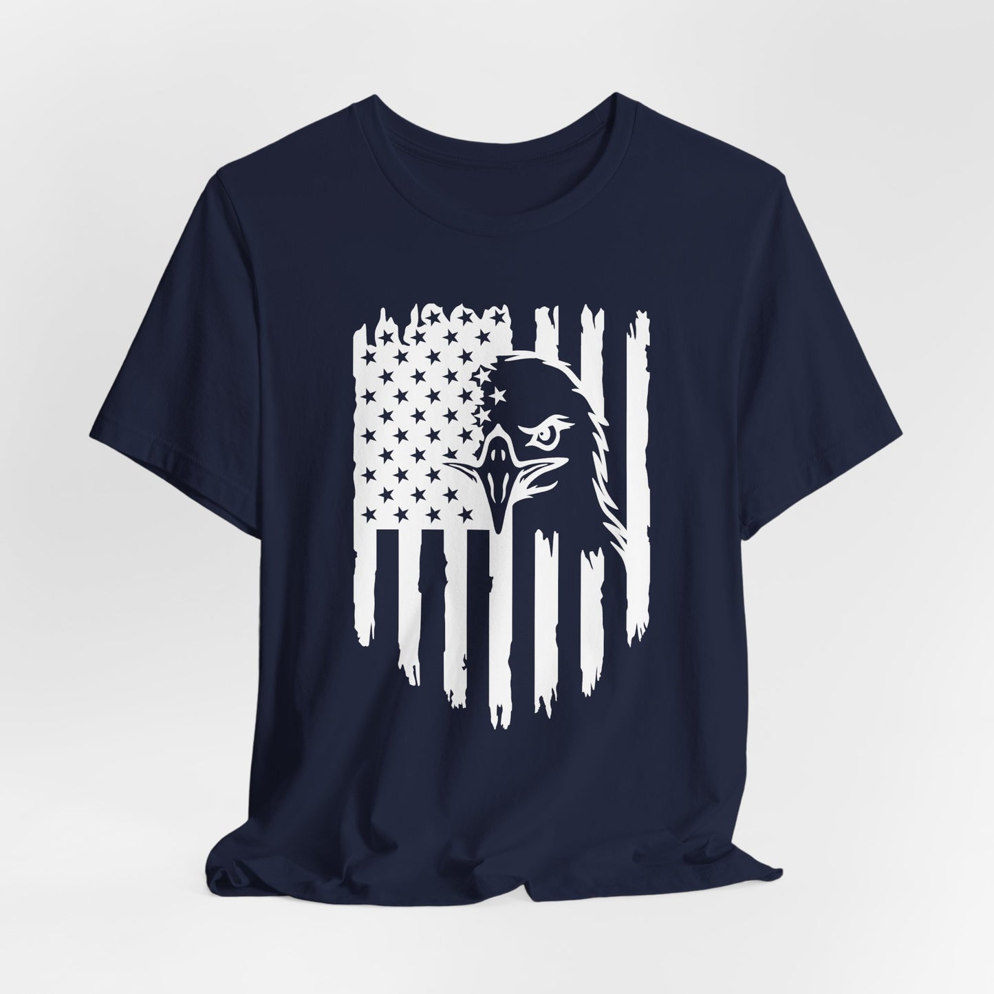 Patriotic Eagle Flag Unisex T-Shirt, Patriotism, Celebrate Freedom - American Pride Tee, USA Flag Shirt - Old Glory 1776 Apparel