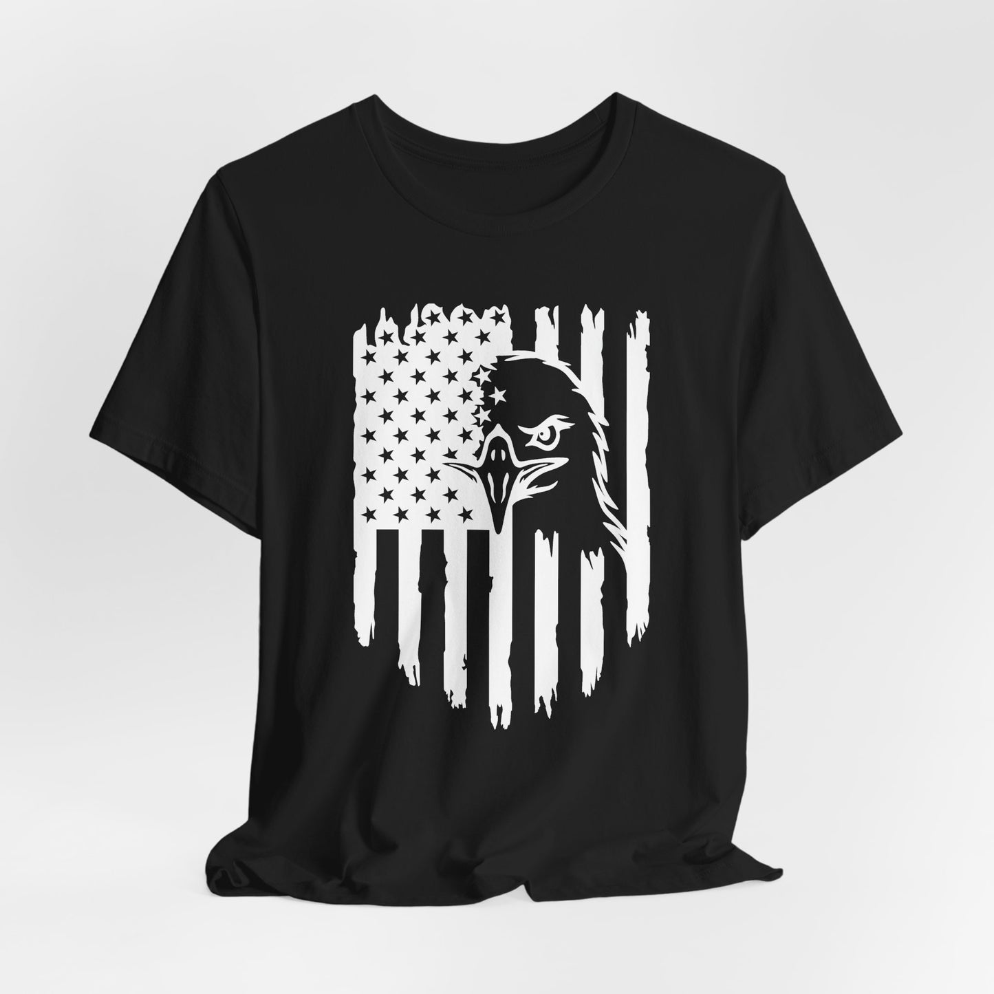 Patriotic Eagle Flag Unisex T-Shirt, Patriotism, Celebrate Freedom - American Pride Tee, USA Flag Shirt - Old Glory 1776 Apparel