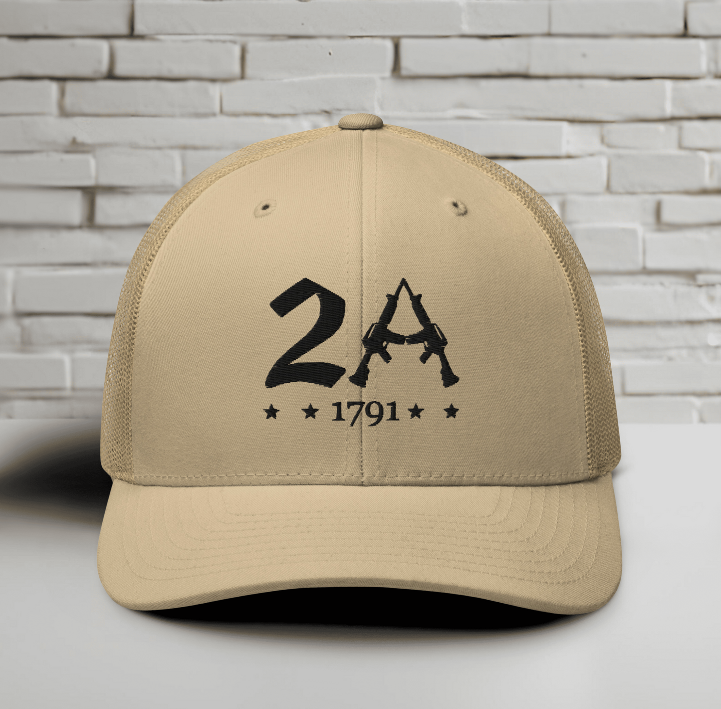 2A 1791 Snapback Trucker Cap - Second Amendment Pride - Old Glory 1776 Apparel