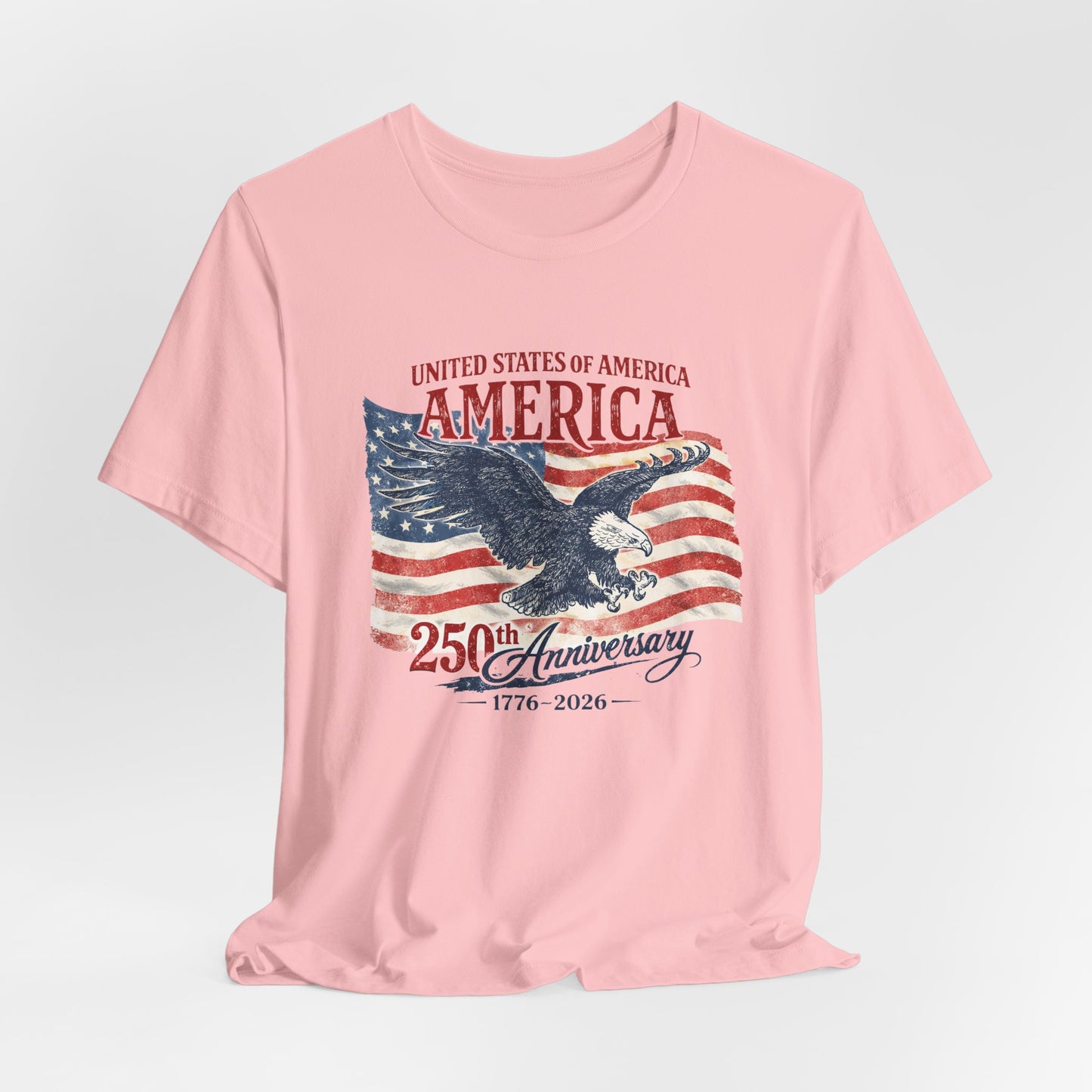 America 250th Anniversary T-Shirt – Vintage Eagle & Flag 1776–2026