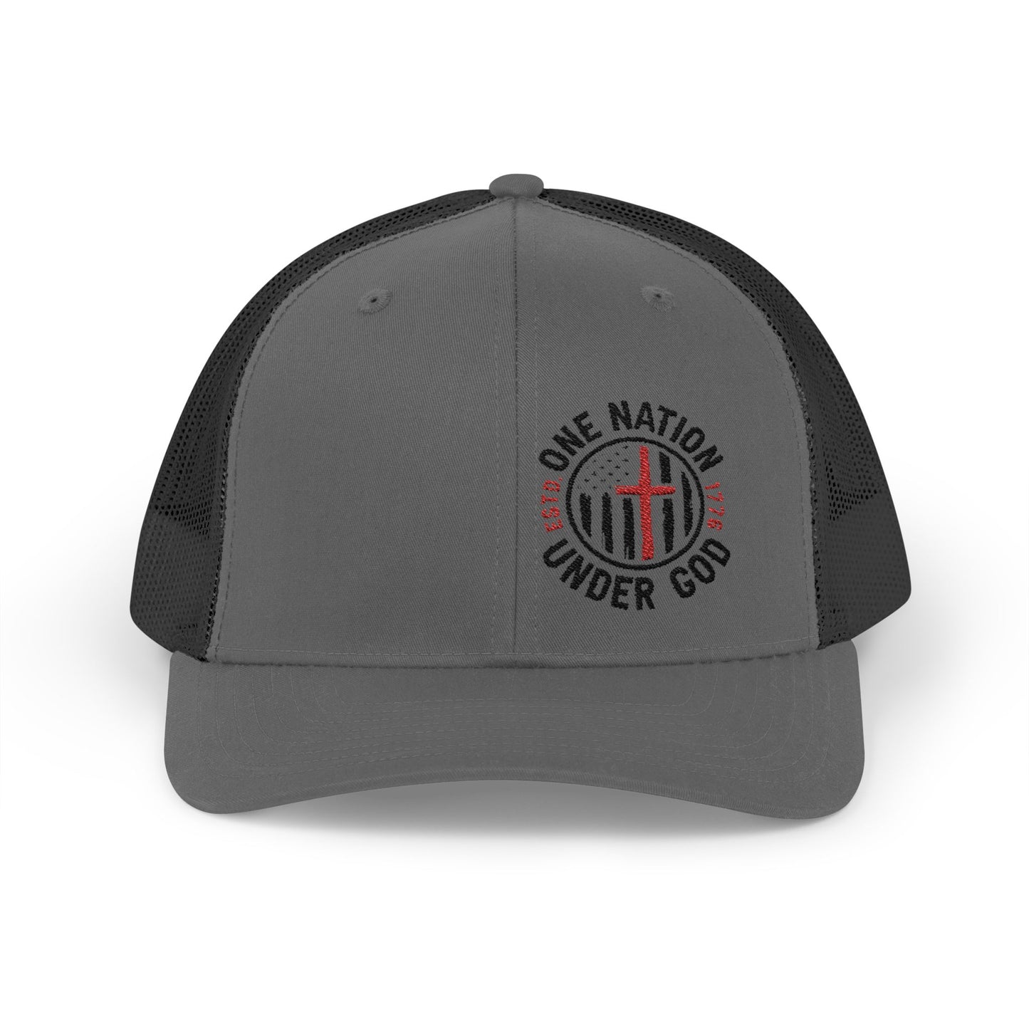 Patriotic Snapback Trucker Cap - "One Nation Under God"