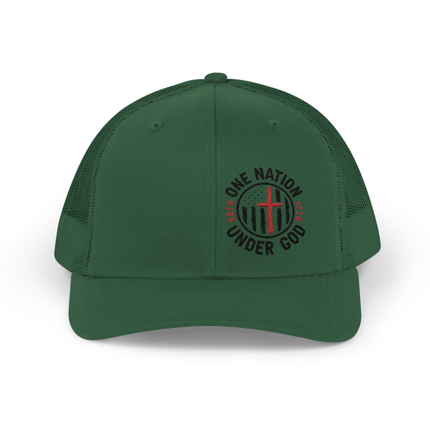 Patriotic Snapback Trucker Cap - "One Nation Under God"