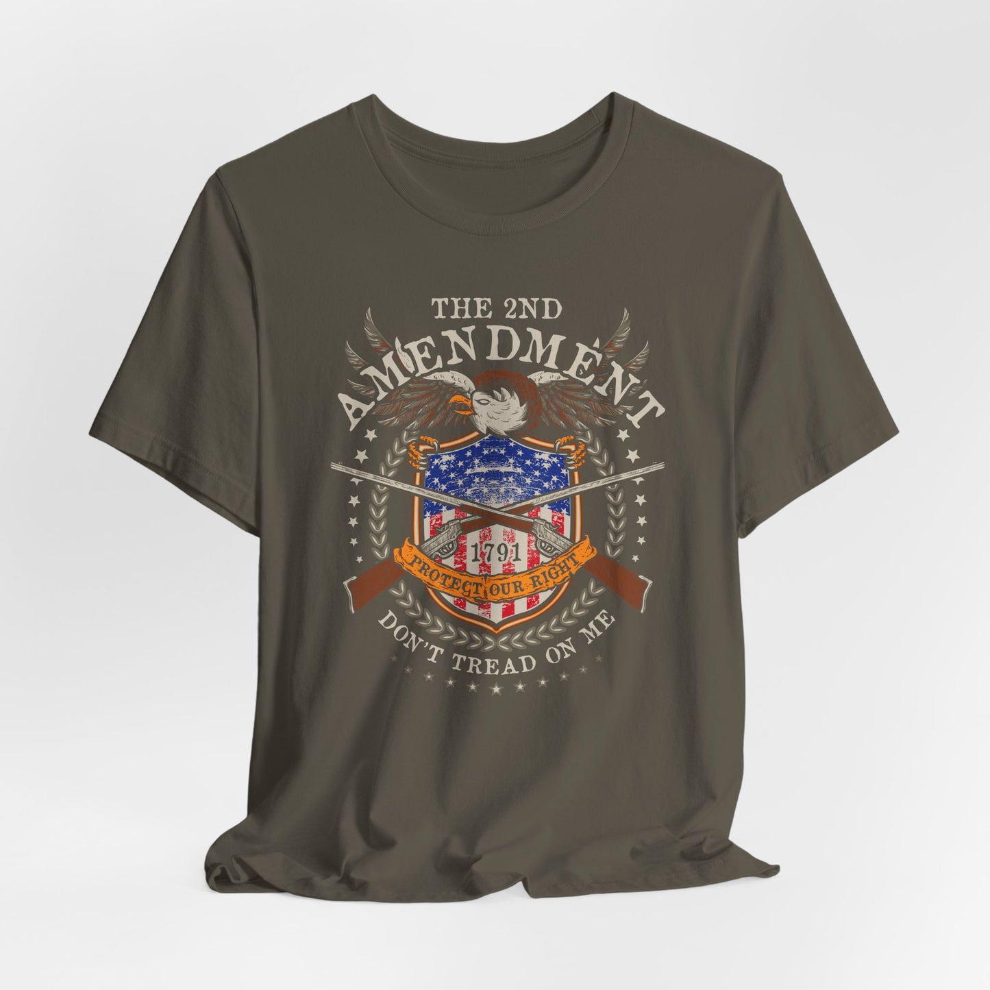 Second Amendment Don't Tread in Me Unisex T-Shirt - Patriotic Gun Rights Tee, Liberty Print Shirt, Pro-Gun Activist Clothing, American Pride - Old Glory 1776 Apparel