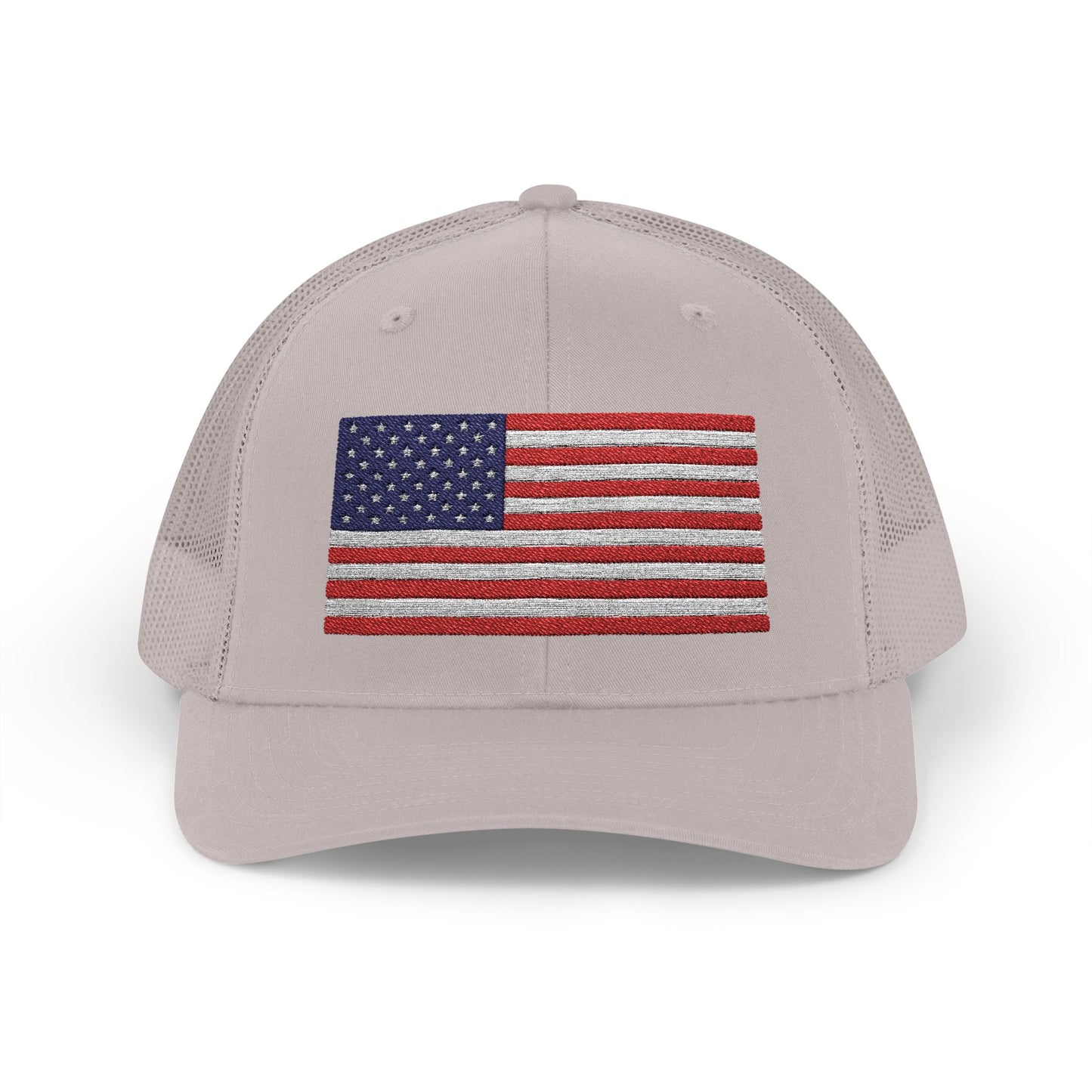 Patriotic Snapback Trucker Cap - USA Flag Design