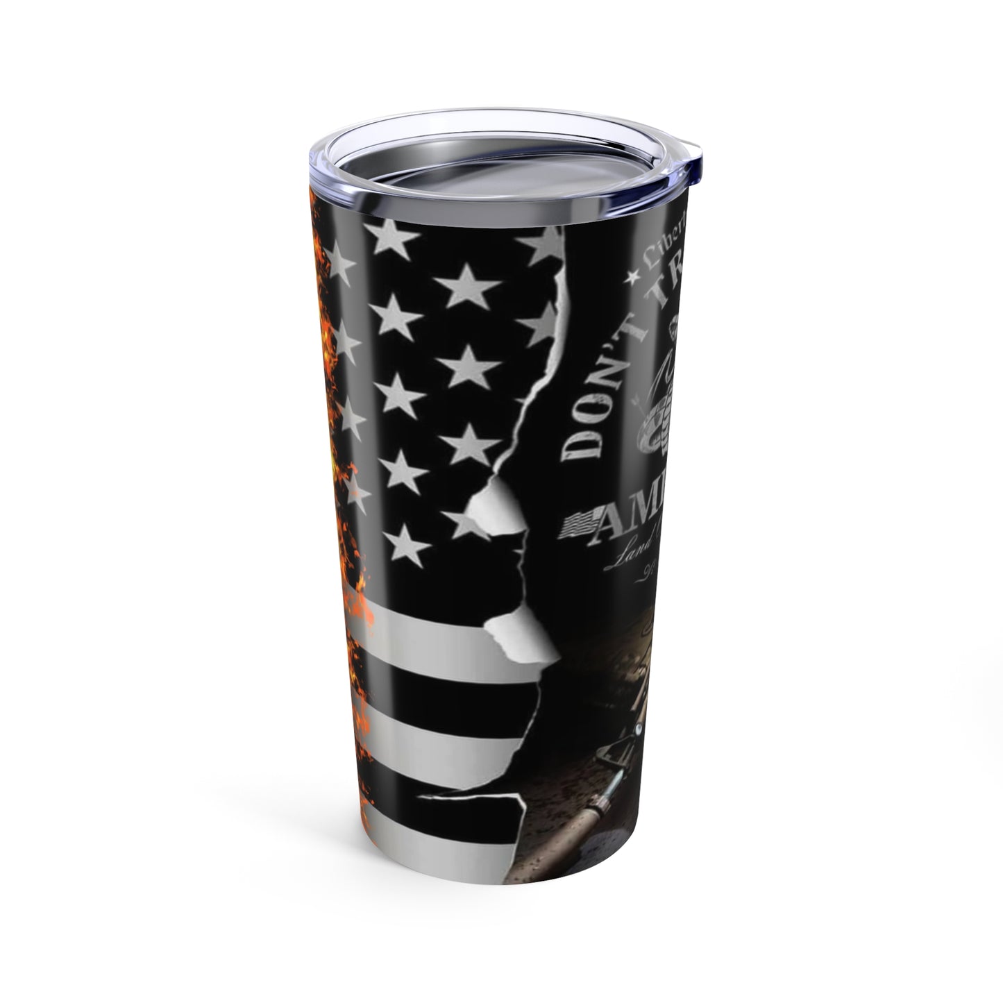 Liberty or Death, Patriotic 20oz Tumbler, Don't Tread on Me, Perfect for Freedom Lovers - Old Glory 1776 Apparel