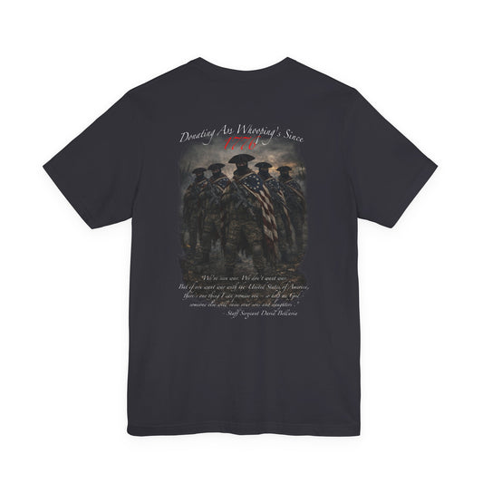 Patriotic Veterans T-Shirt — 'Founded As America's Sons' Military Tribute Tee