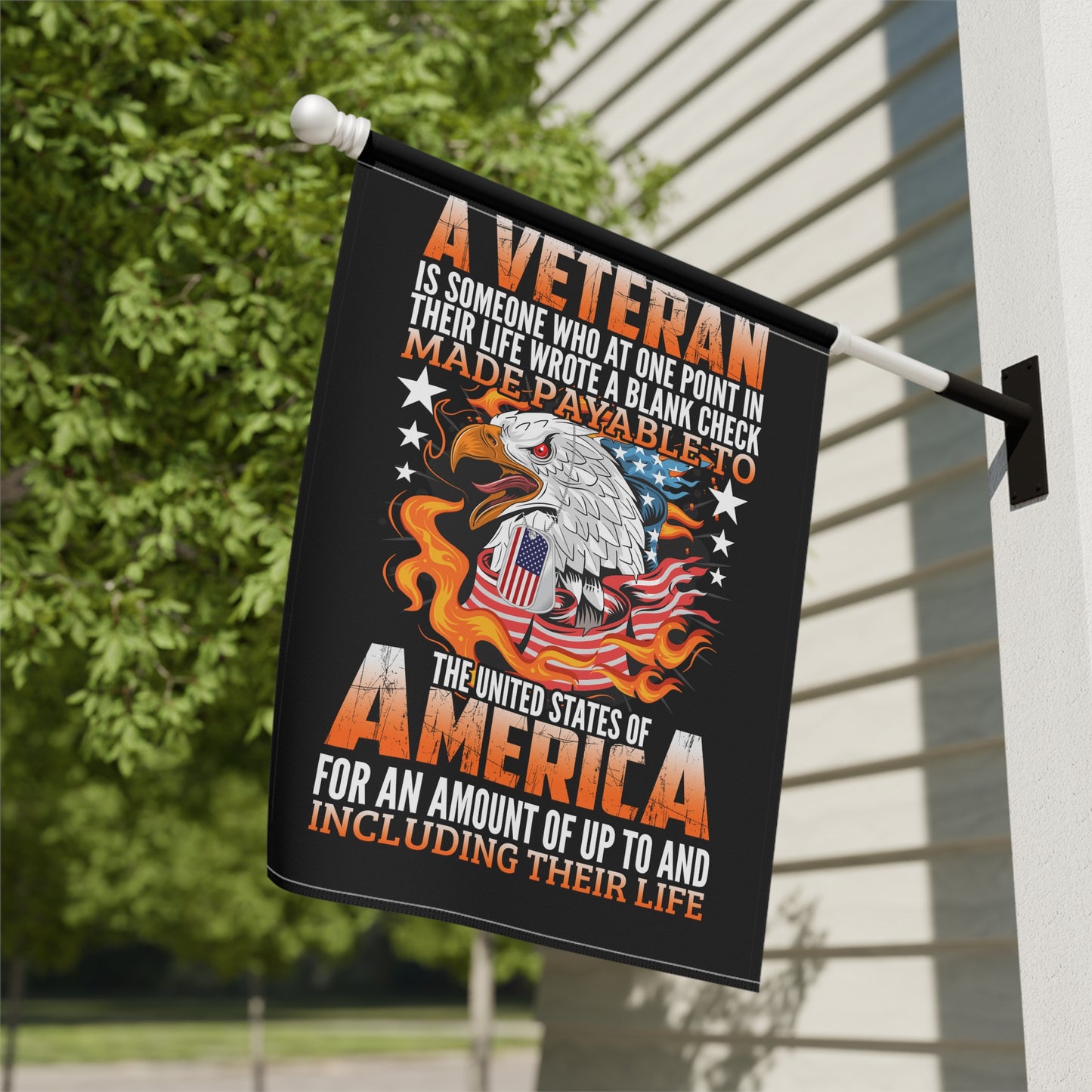 A Veteran - Garden & House Banner - Premium Home Decor from Old Glory 1776 Apparel - Just $19.97! Shop now at Old Glory 1776 Apparel
