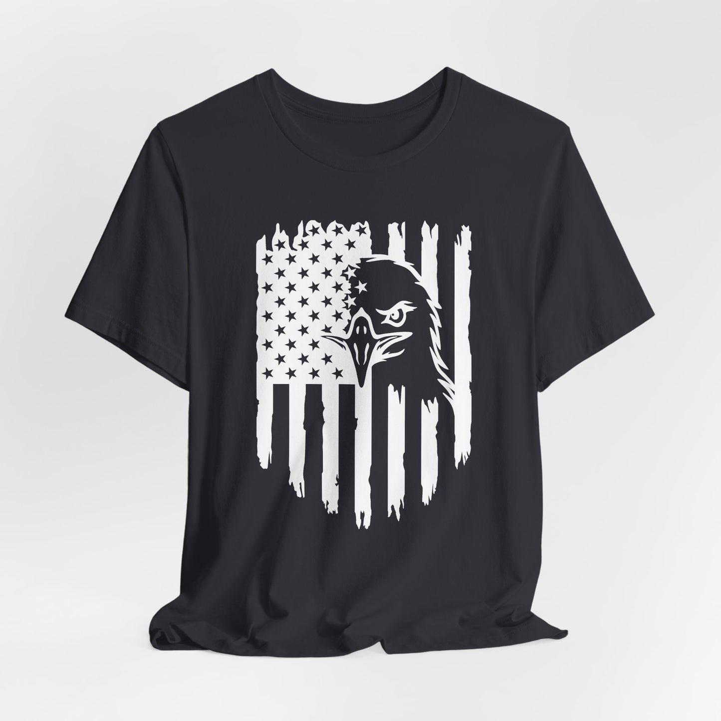 Patriotic Eagle Flag Unisex T-Shirt, Patriotism, Celebrate Freedom - American Pride Tee, USA Flag Shirt - Old Glory 1776 Apparel
