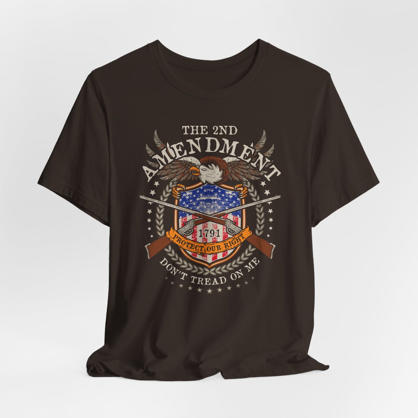 Second Amendment Don't Tread in Me Unisex T-Shirt - Patriotic Gun Rights Tee, Liberty Print Shirt, Pro-Gun Activist Clothing, American Pride - Old Glory 1776 Apparel