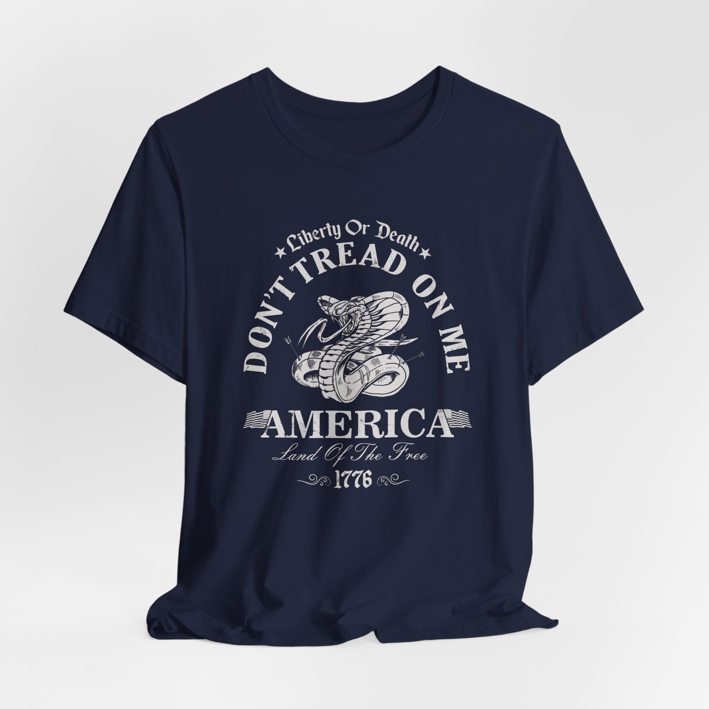 Liberty or Death Don't Tread on Me - Unisex T-Shirt, Resist Tyranny, Gift for Patriot, Independence Day Shirt - Old Glory 1776 Apparel