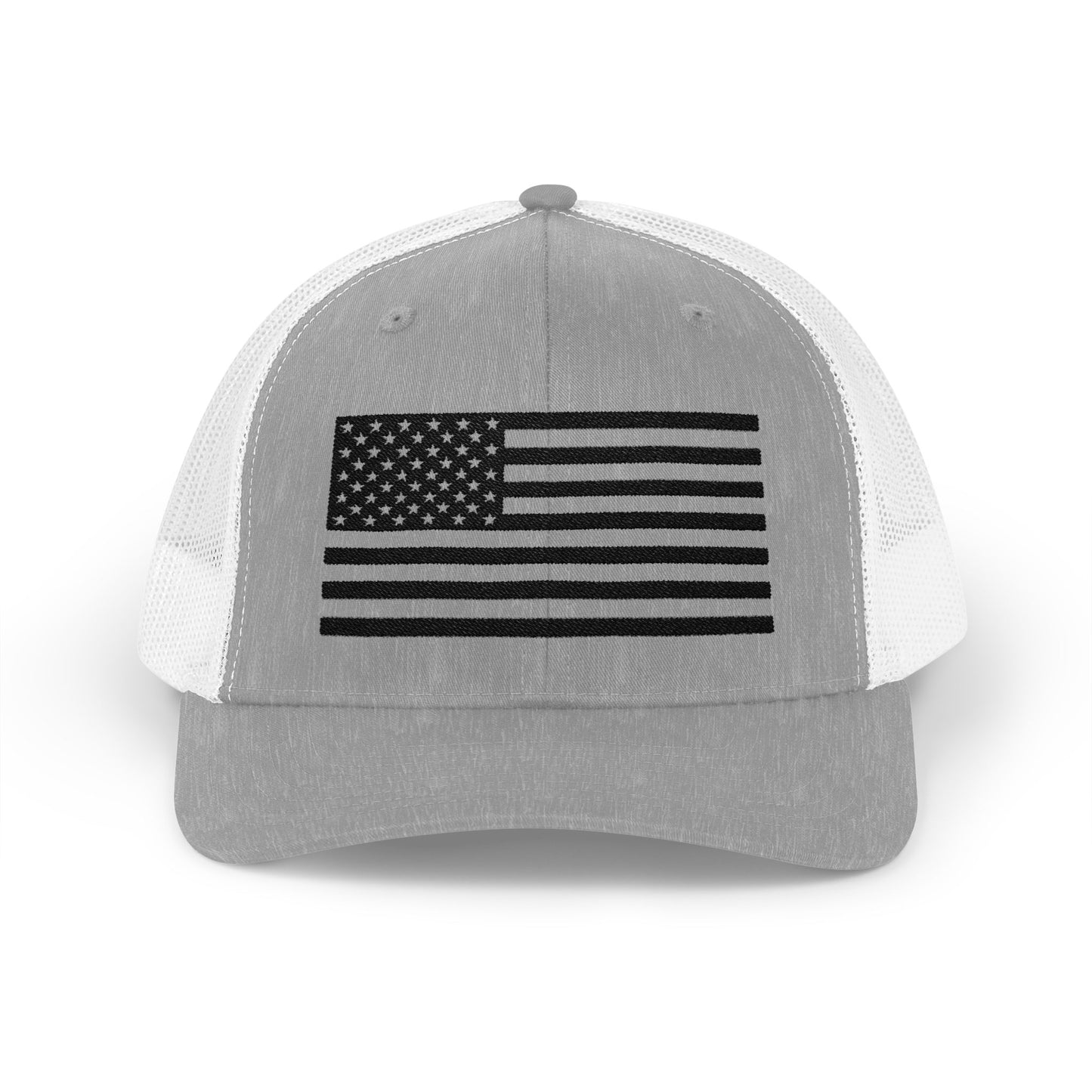 Patriotic Snapback Trucker Cap - American Flag Design