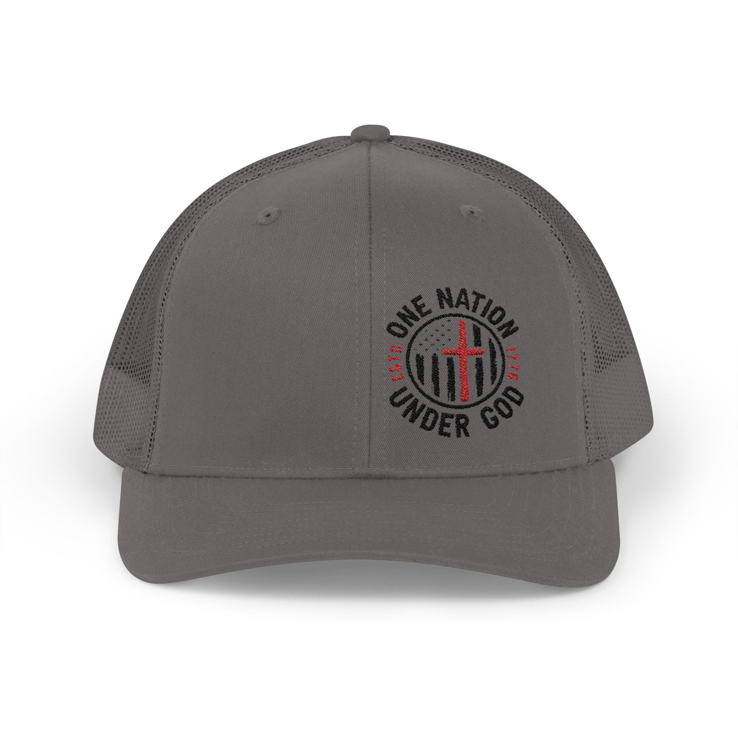 Patriotic Snapback Trucker Cap - "One Nation Under God"