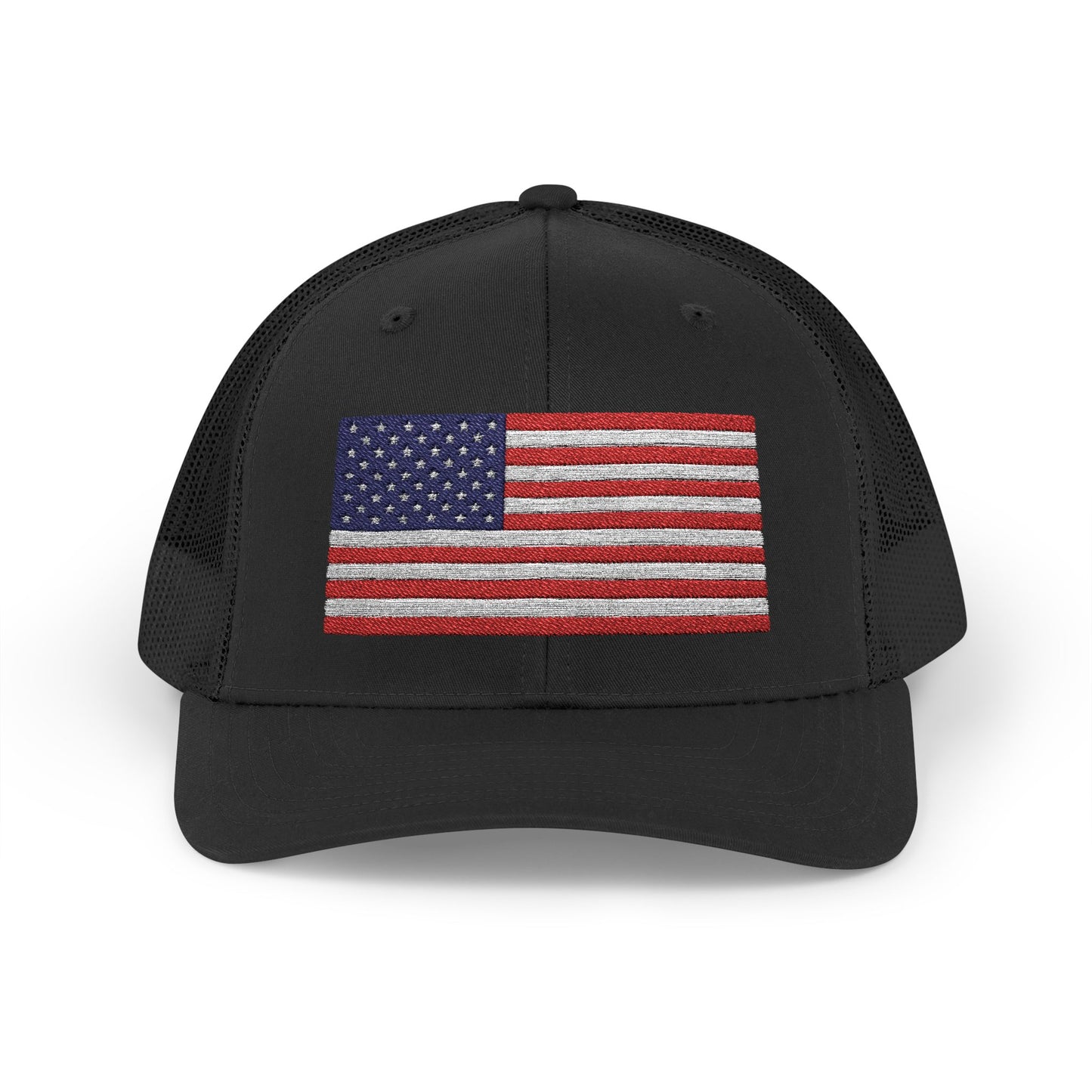 Patriotic Snapback Trucker Cap - USA Flag Design