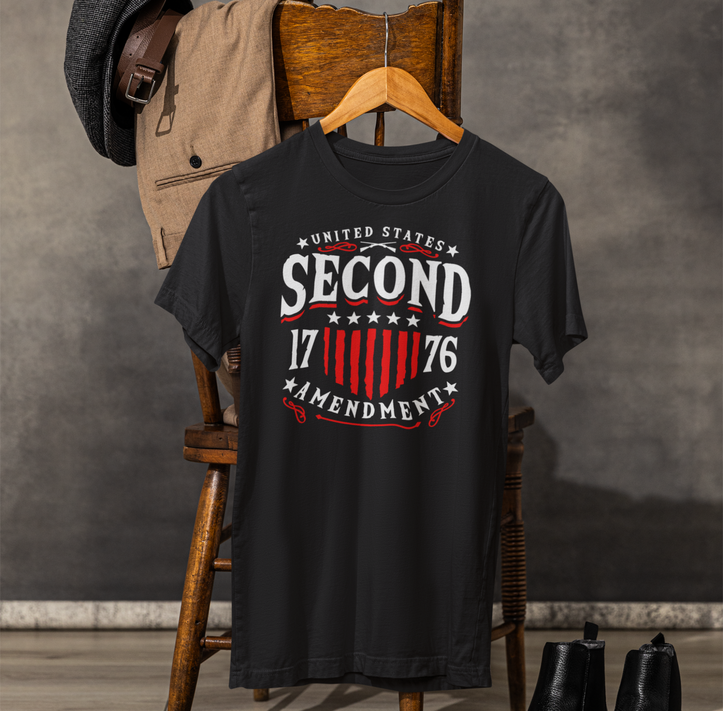 United States 2nd Amendment, 1776 Unisex T-Shirt, Patriotic Tee, Freedom Liberty Tee, 2nd Amendment Merch, American Patriot Top - Old Glory 1776 Apparel