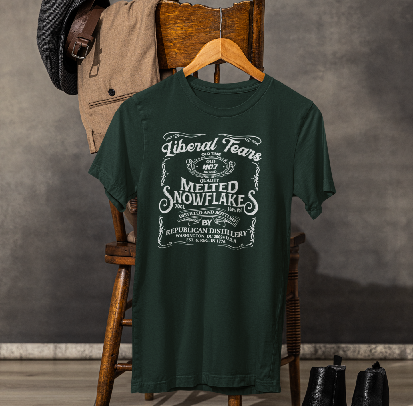 Liberal Tears Quality Melted Snowflakes Unisex T-Shirt, Political Statement, Independence Day Gift. - Old Glory 1776 Apparel